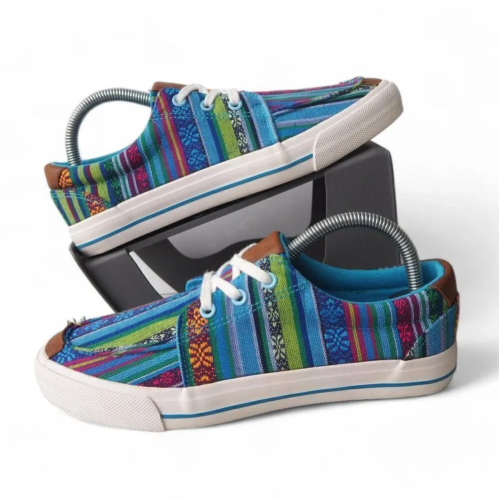 Roper Angel Fire Aztec Southwestern Casual Sneakers Multicolor Women's‎ 8.5
